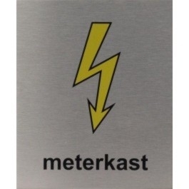 RP28 RVS Pictogram METERKAST