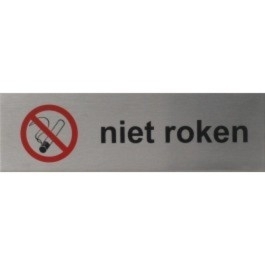 RP14 RVS Pictogram NIET ROKEN