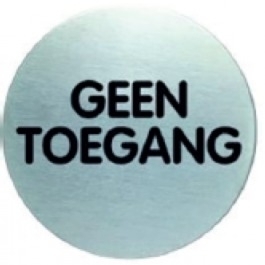 RP53 RVS pictogram GEEN TOEGANG