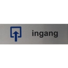 RP11 RVS Pictogram INGANG