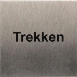 RP 43 RVS Pictogram Trekken 80x80mm