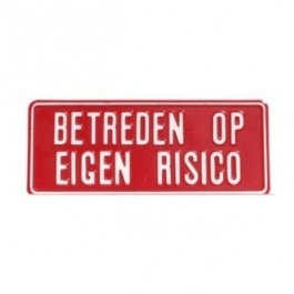 GA-037 Betreden op eigen risico