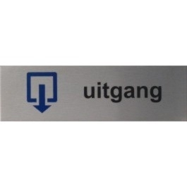 RP13 RVS Pictogram UITGANG