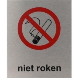 RP27 RVS Pictogram NIET ROKE