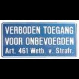 GA-038 Verboden toegang