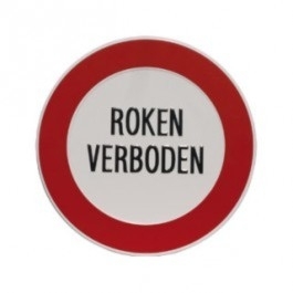 GA009 roken verboden 24cm rond