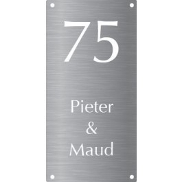 Aluminium naamborden BG-27 6x12cm