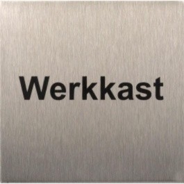 RP42 RVS Pictogram Werkkast 80x80mm