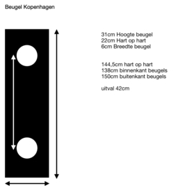 Deurluifel Kopenhagen (120 cm uitval)