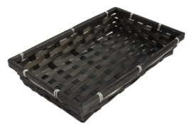 Spaan mand Rechthoek zwart 30*20 cm