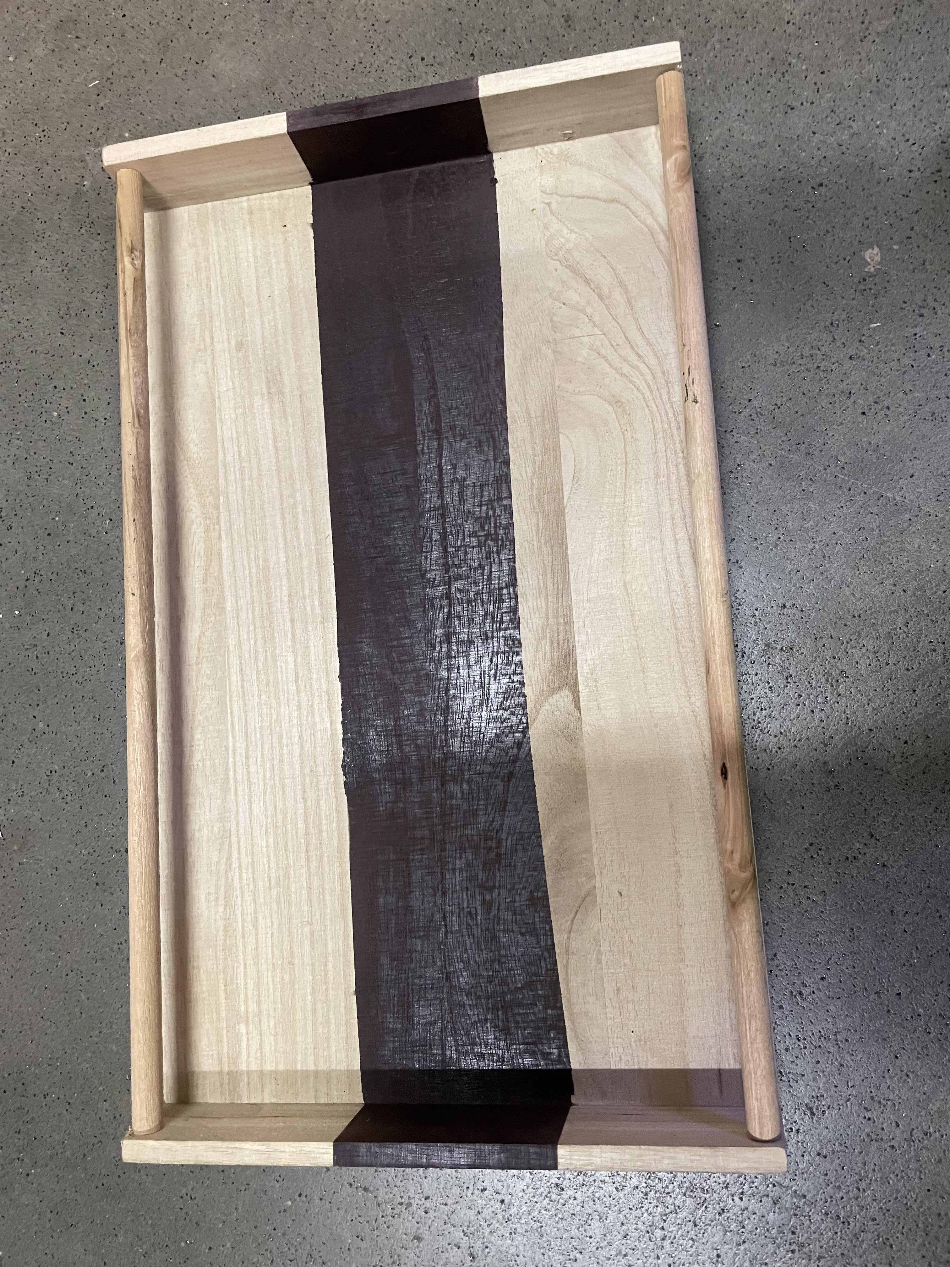 Houten Dienblad RH Stripe  31 cm (per 24 stuks)