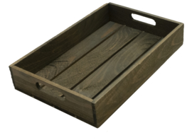 Houten Dienblad Darkwash Rechthoek  32 cm