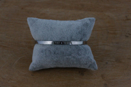 Quote armband 'You Are The Star In My Sky' zilver