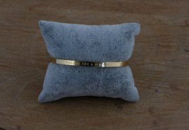 Quote armband 'You Are The Star In My Sky' goud