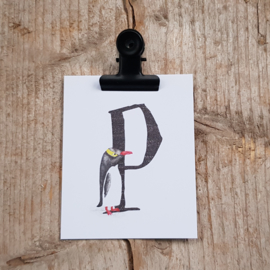 P van Pinguin - Letterkaartje