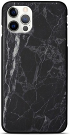 Marmer zwart telefoonhoesje iPhone 12 Pro backcover