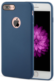 Donkerblauw iPhone 7 Plus hoesje softcase