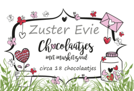 Etiketten Chocolaatjes met musketzaad