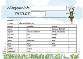 Allergenen sticker