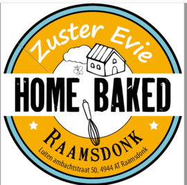 Home Baked sticker op rol