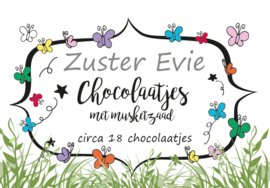 Etiketten Chocolaatjes met musketzaad