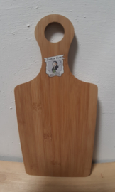 Serveerplank hout met logo Zuster Evie