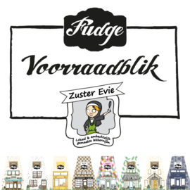 Sticker voor voorraadblik fudge (los)