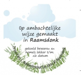 Hangop Dekselsticker