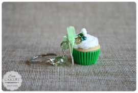 Groene xl cupcake #1