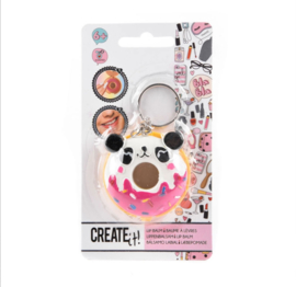 Donut lipgloss sleutelhanger