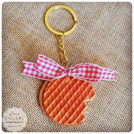 Stroopwafel sleutelhanger