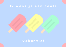 Bedankje juf en meester "coole vakantie"