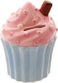 Spaarpot cupcake pink
