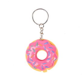 Donut lipgloss sleutelhanger