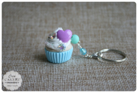 Blauwe Wannabe unicorn XL cupcake