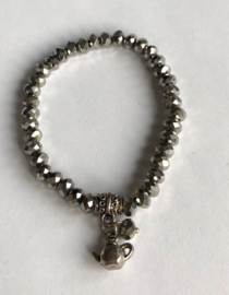 Kristalarmbandje elastisch  16cm