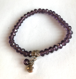 Kristalarmbandje elastisch  16cm