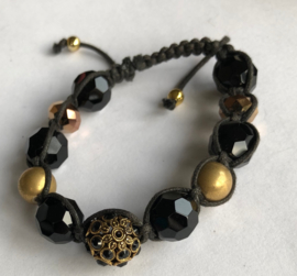 Shamballa zwart goud