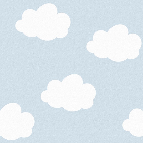 Behang Kinderkamer Wolken Blauw Van Inke Behang Kinderkamer Lieffeling