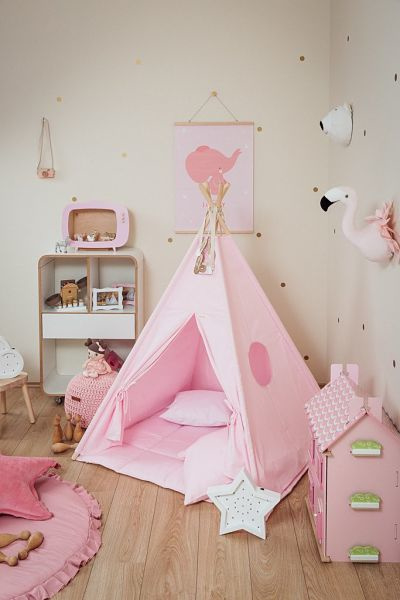 Tipi Tent Speeltent Kinderkamer Pink | Tipi tenten en Tipi Tent Speeltent Kinderkamer Pink | Tipi tenten en