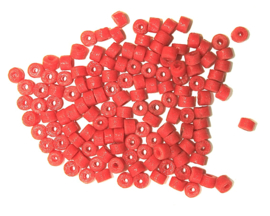 Cilindervormig,  roze/rood, per set van 10