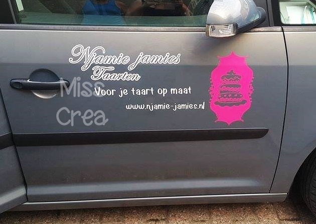 skelet Stuwkracht conjunctie Voor en zijkant reclame | Auto reclame/stickers | Miss Crea