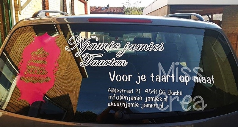 skelet Stuwkracht conjunctie Voor en zijkant reclame | Auto reclame/stickers | Miss Crea