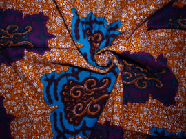 Purple & Blue, Afrikaanse stof