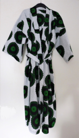 Afrikaanse kimono lang , groen