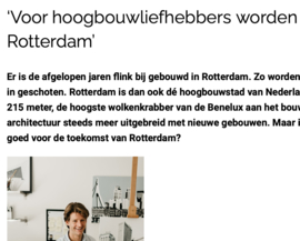 Interview: ‘Voor hoogbouwliefhebbers worden het mooie tijden in Rotterdam’