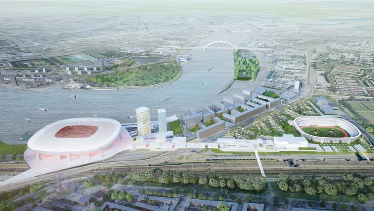 Feyenoord City van boven ontwerp OMA