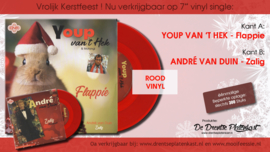 7" Youp van 't Hek - Flappie / André van Duin - Zalig *ROOD VINYL* (2020)♪