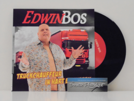 7" Edwin Bos - Truckchauffeur In Hart En Nieren *ZWART VINYL* (2018) ♪