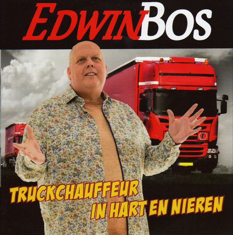 7" Edwin Bos - Truckchauffeur In Hart En Nieren *ROOD VINYL* (2018) ♪